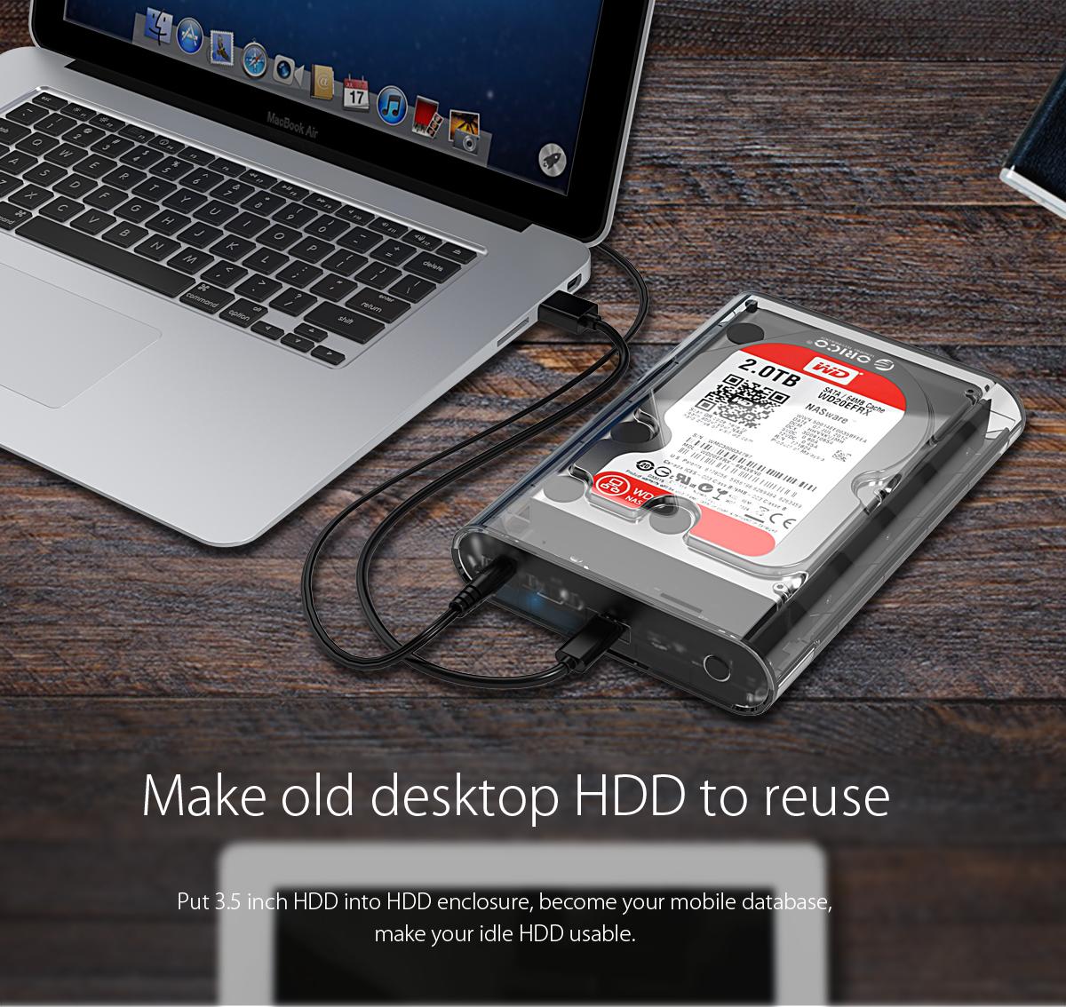 make old desktop HDD to reuse