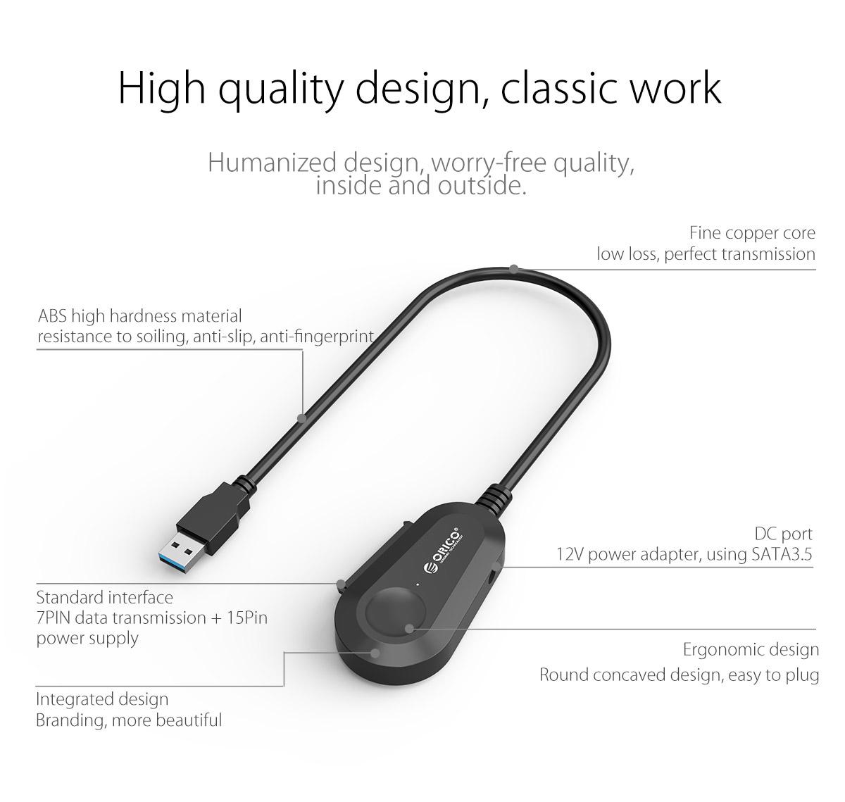 3.5 inch hard drive adapter is high quality design