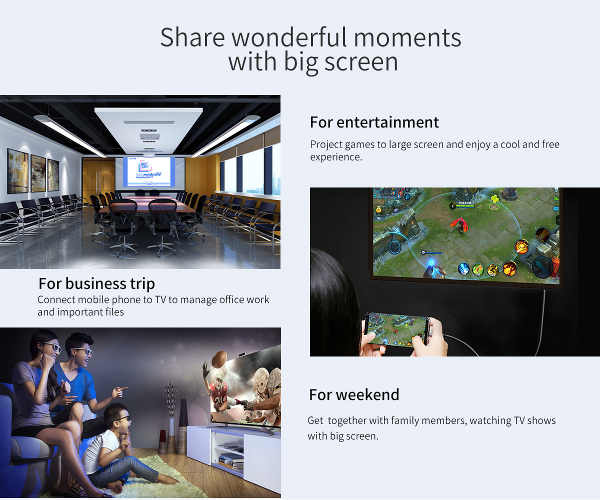 share wonderful moments with big screen