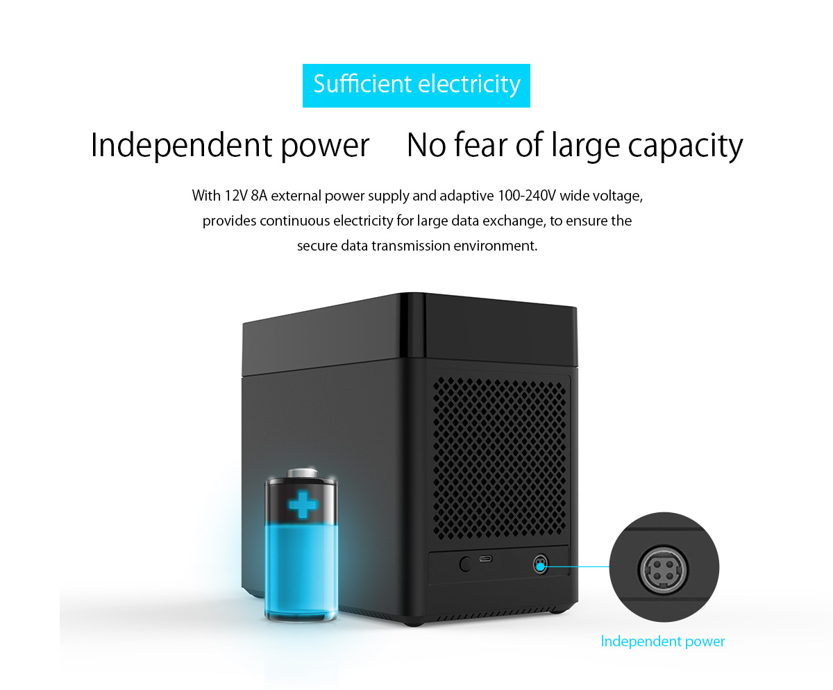 independent power, no fear of large capacity