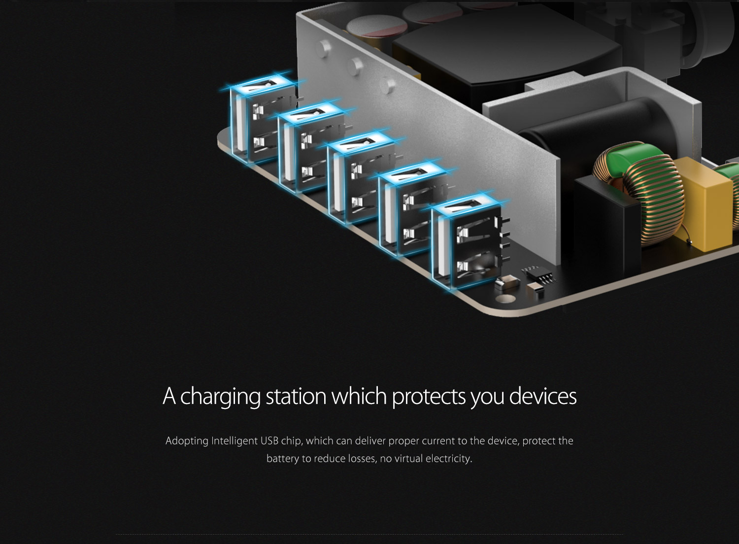 a charging station which protects your devices