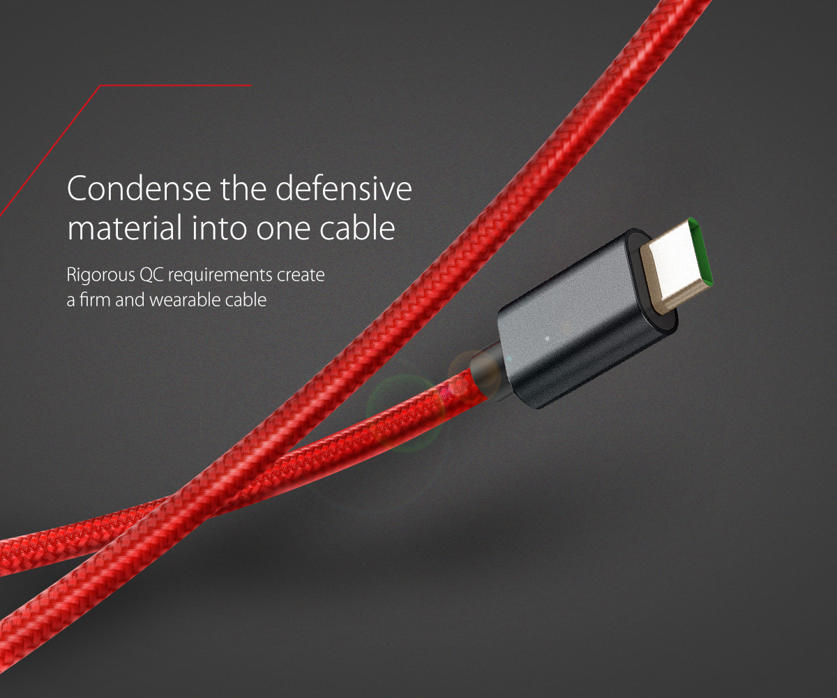 Type-A to Type-C data cable