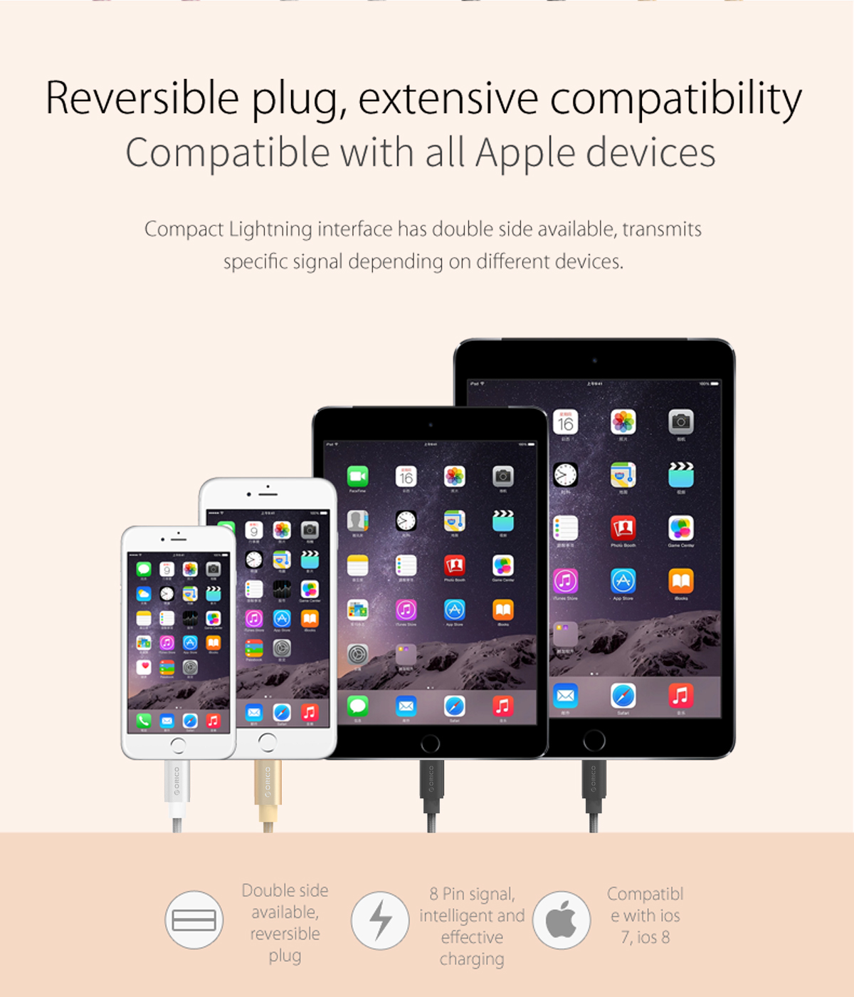 reversible plug and extensive compatibility