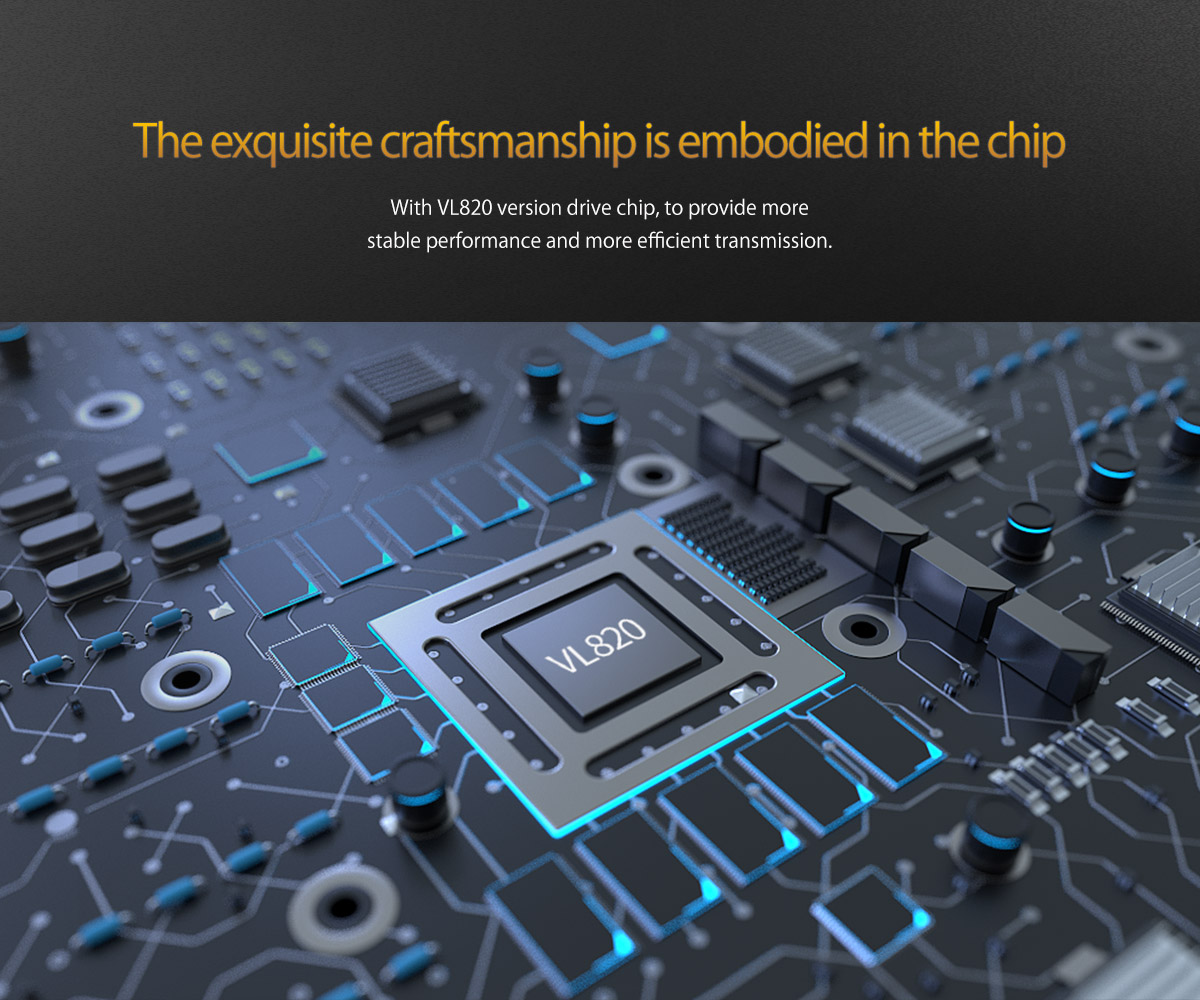 adopts high-quality chip, brings better performance