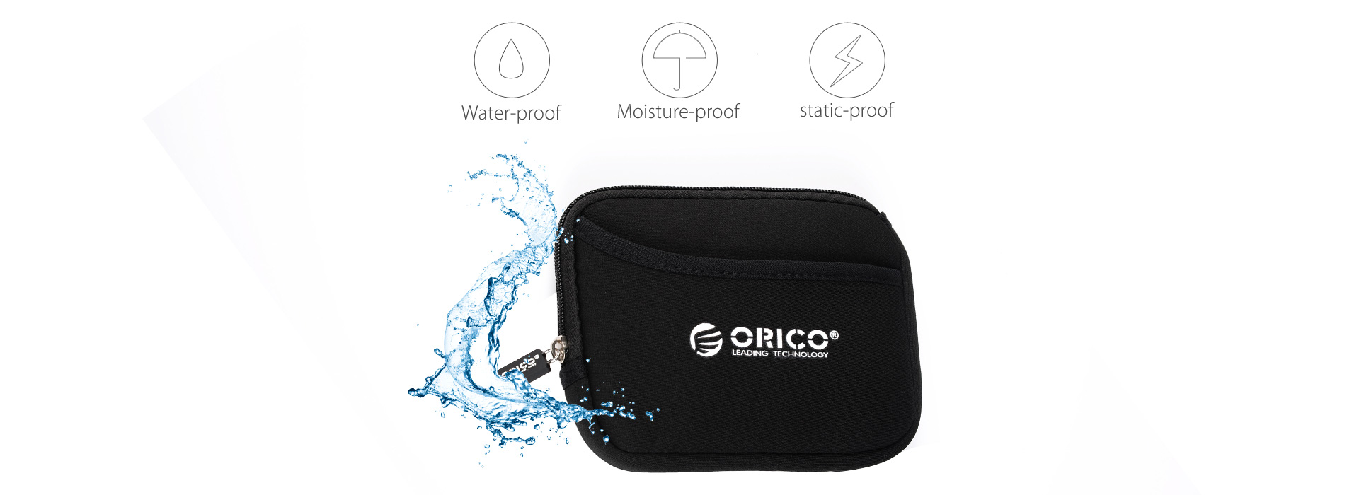 Water-proof, moisture-proof, static-proof Hard Drive Protection Bag
