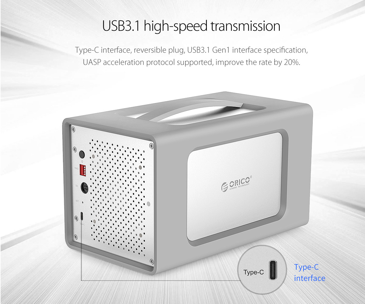 usb3.1 highspeed transmission type-c hard drive enclosure