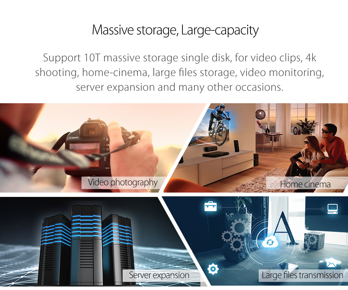 massive storage, large capacity hard drive enclosure