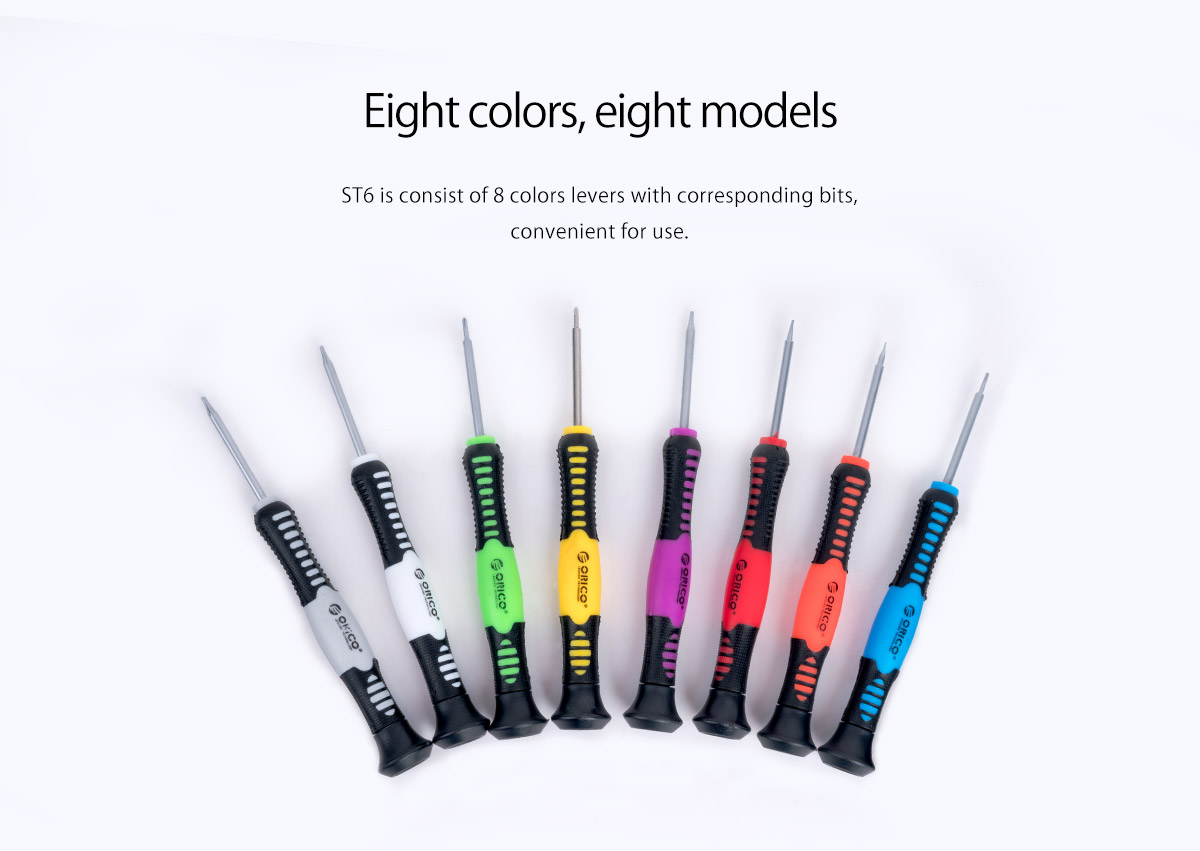 eight colors, eight models