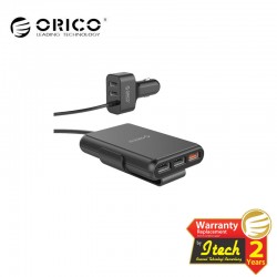 ORICO UCP-5P 52W 5 Port （1 QC3.0 Port) with Extension Cord Car Charger