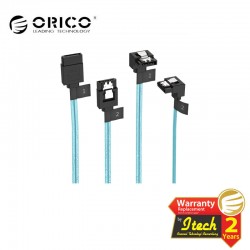 ORICO CPD-7P6G-BW902S 2 Pack SATA III Cable with Locking Latch, 6 Gbps, 1.6Ft / 0.5M & 1.8Ft / 0.55M 