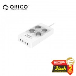 ORICO HPC-4A5U-EU Surge Protector Strip 4-Outlet with 5 USB SuperCharging Ports