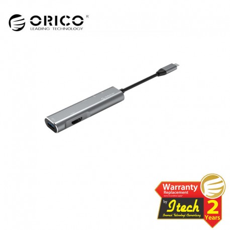 ORICO CLH-W3 Aluminum Alloy Type-C to HDMI / Type-C / USB3.0 / SD / TF Docking Station 